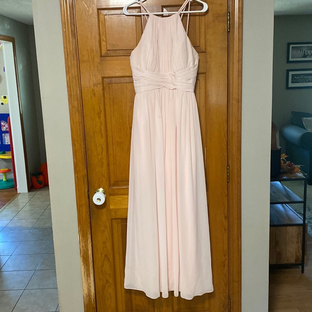 Blush pink bridesmaid dress - worn one time